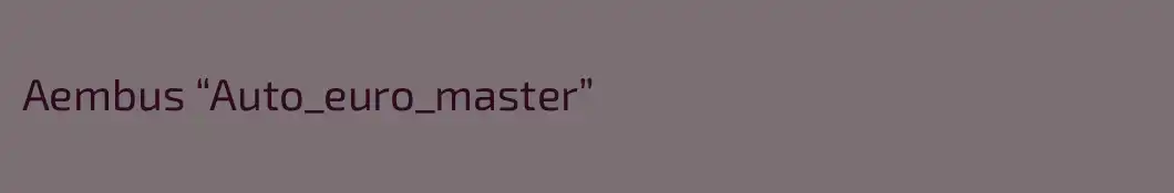 Aembus “Auto_euro_master”